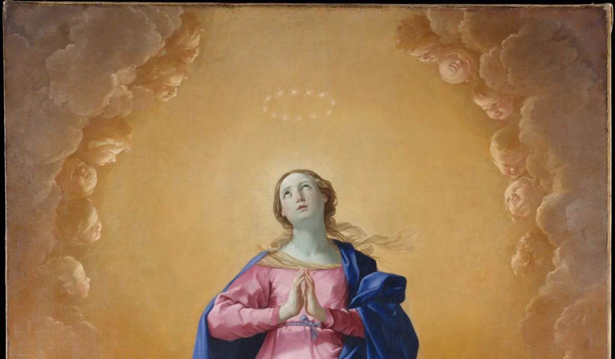 Detail of "The Immaculate Conception," 1627, by Guido Reni. Oil on canvas; 105 1/2 inches by 73 inches. Victor Wilbour Memorial Fund, 1959; The Metropolitan Museum of Art, New York. (Public Domain)