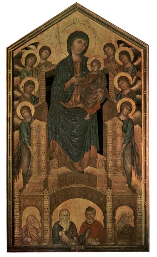CIMABUE: MADONNA AND CHILD
(Florence: Accademia 102 Panel)