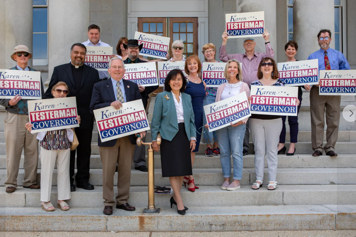 Karen Testerman is one of five Republican looking to unseat fellow Republican and current NH Gov. Chris Sununu