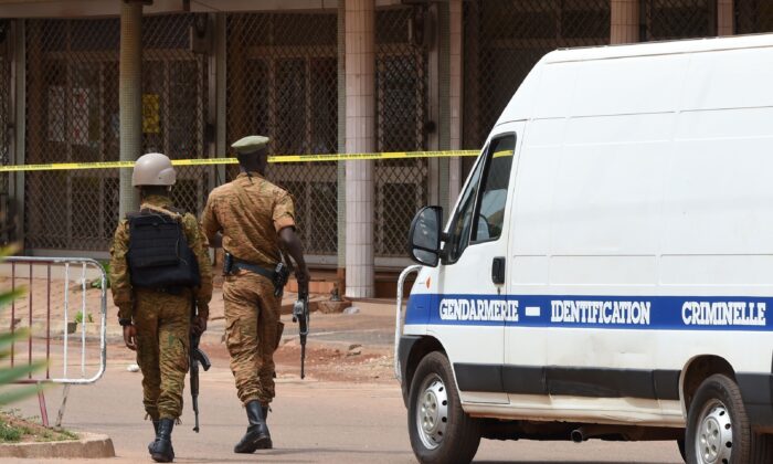 Security personnel in Ouagadougou, Burkina Faso, in file photo. (Sia Kambou/AFP via Getty Images)