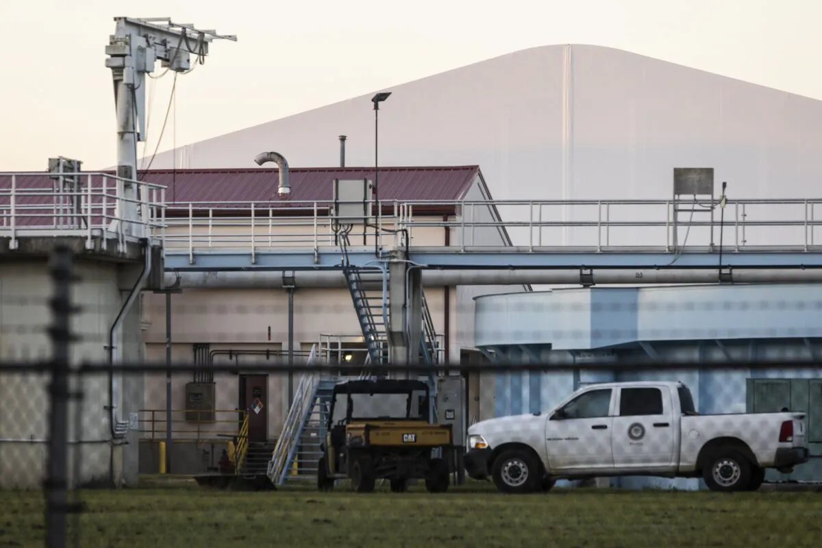 The O.B. Curtis Water Treatment Plant in Jackson, Miss., on Aug. 31, 2022. (Brad Vest/Getty Images)