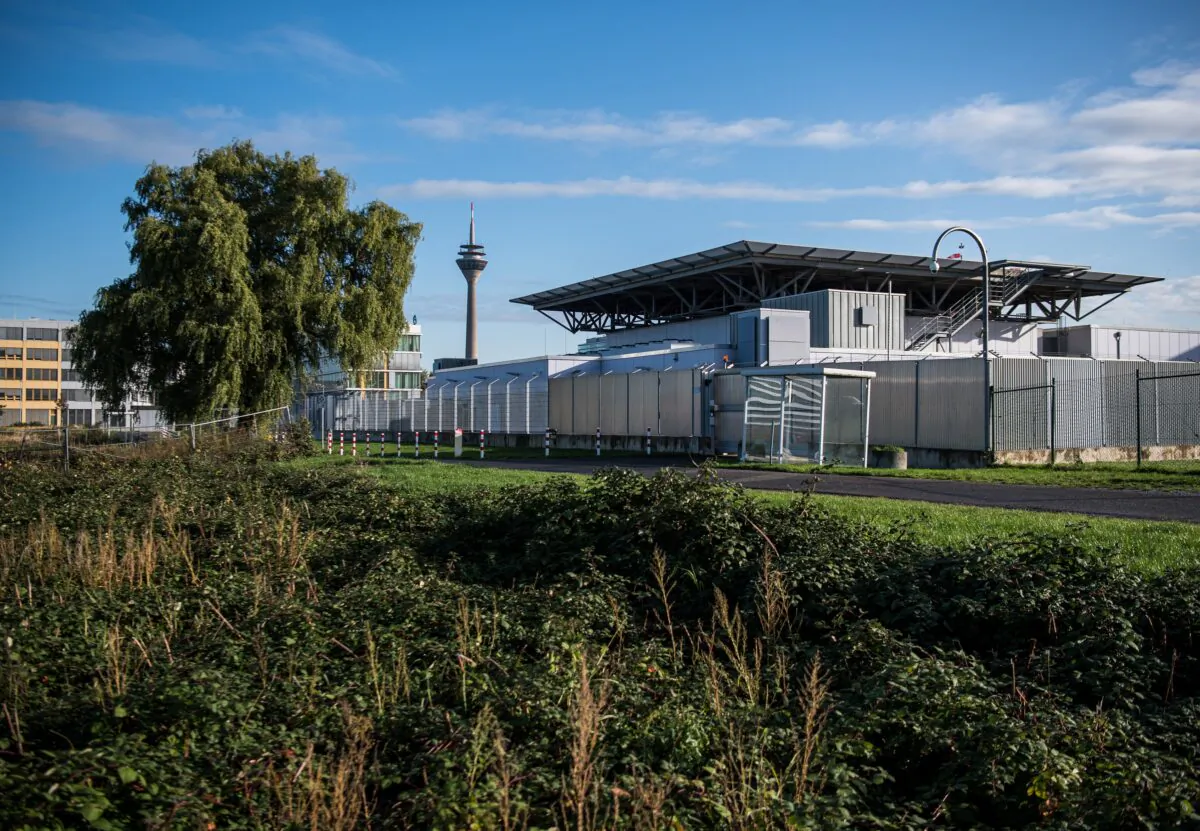 The Oberlandesgericht courthouse in Dusseldorf, Germany, on Oct. 16, 2019. (Lukas Schulze/Getty Images)