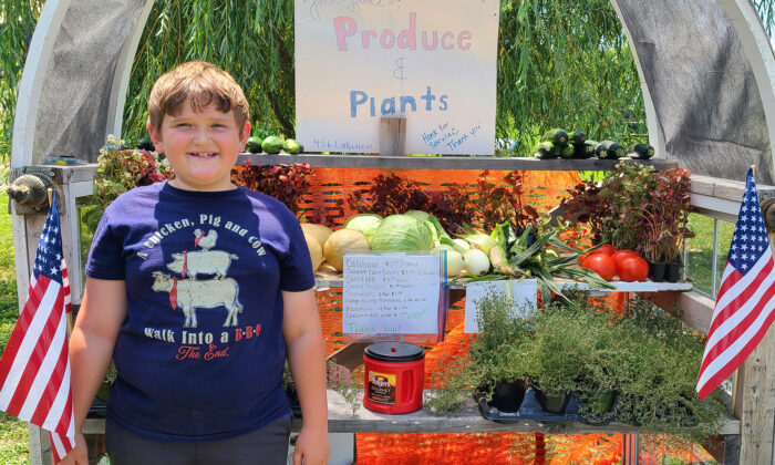 Third Grader Who Dreams of Becoming a Farmer Opens His Own Plants and Produce Stand