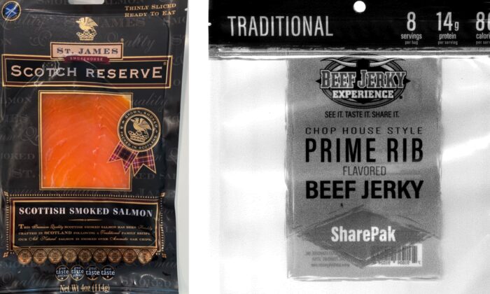 St. James Smokehouse smoked salmon and Magnolia Provision's beef jerky are being recalled over listeria concerns. (FDA and USDA)