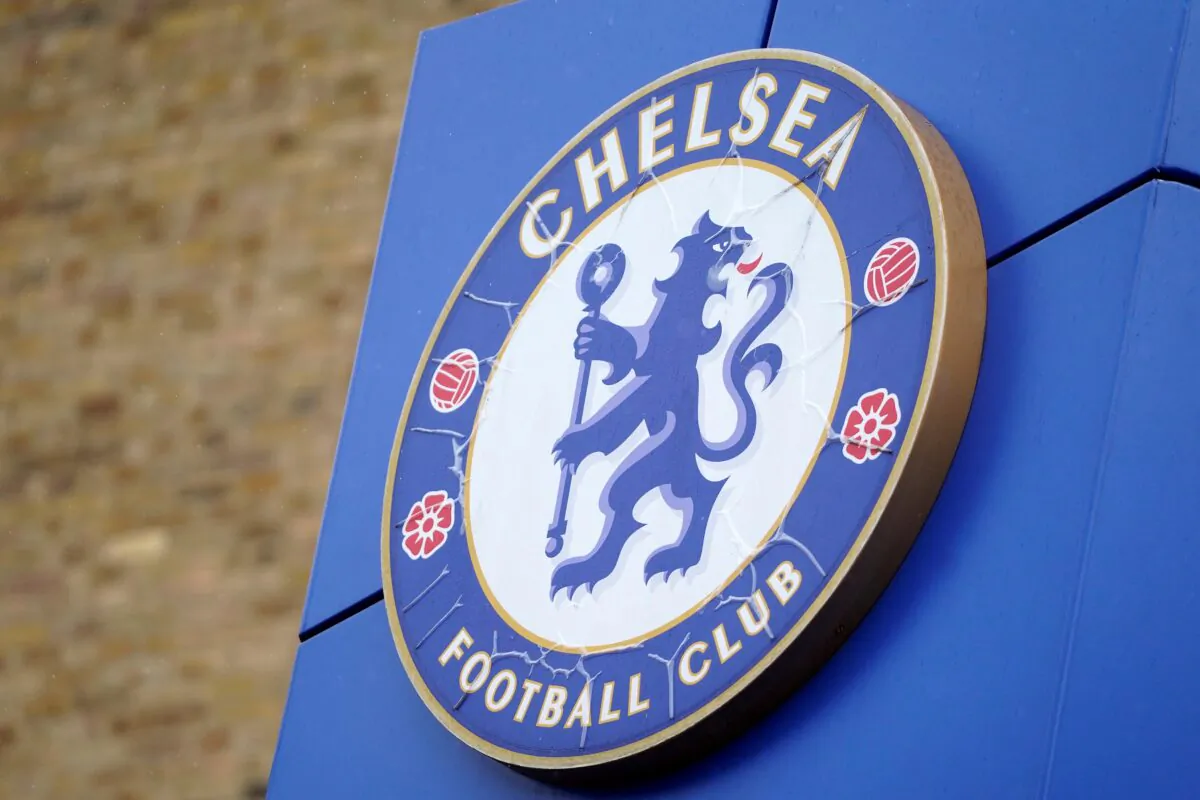 A logo is pictured outside of Stamford Bridge, the home ground of Chelsea football club, in west London on September 7, 2022. - Chelsea on Wednesday sacked manager Thomas Tuchel just seven games into the season following a chastening 1-0 Champions League defeat at Dinamo Zagreb. The London club said in a statement they had "parted company" with the German, who led them to Champions League glory in 2021 and the Club World Cup crown earlier this year. (Photo by Niklas HALLE'N / AFP) (Photo by NIKLAS HALLE'N/AFP via Getty Images)