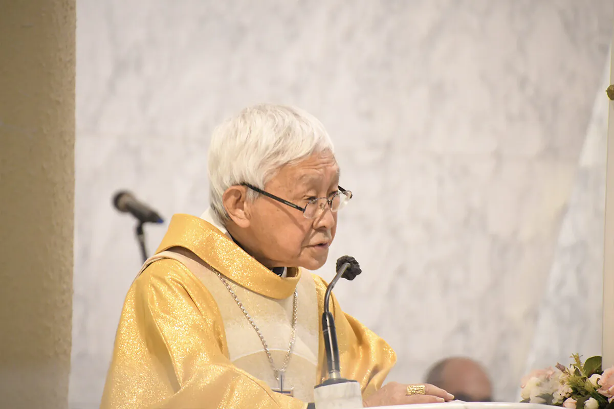 Cardinal Joseph Zen, Bishop Emeritus of the Catholic Diocese of Hong Kong, was arrested by National Security Department of the Hong Kong Police Force due to suspected involvement of 612 Humanitarian Relief Fund (Mak Bik/ The Epoch Times)