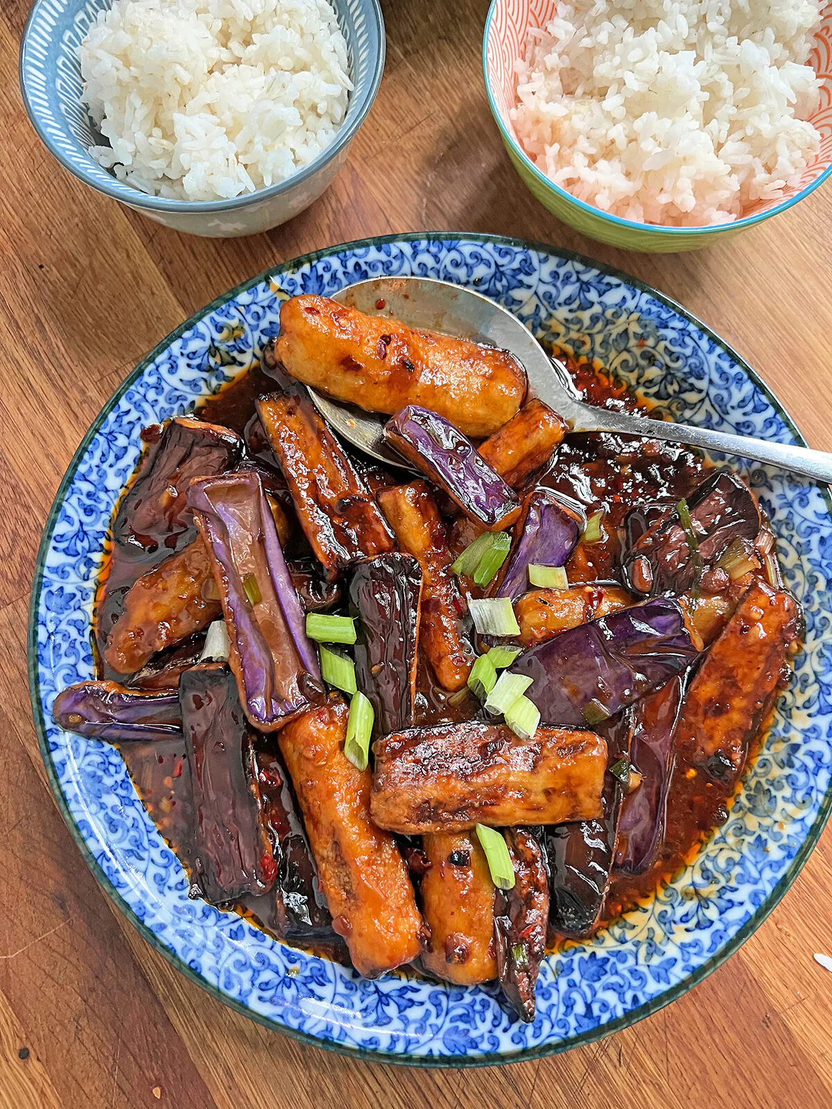 "Fish-fragrant" eggplant gets a spicy kick from a sauce made with Sichuan chili bean sauce and Chinese black vinegar. (Gretchen McKay/Pittsburgh Post-Gazette/TNS)