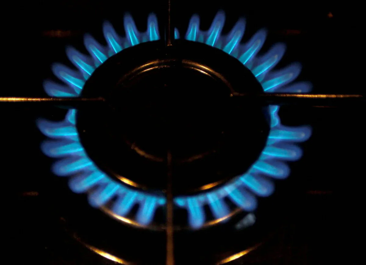 A gas burner is pictured on a cooker in a private home in Bordeaux, soutwestern France, on Dec. 13, 2012. (Regis Duvignau/Reuters)