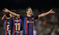 Barcelona’s Lewandowski Bags Hat-Trick in Champions League Bow