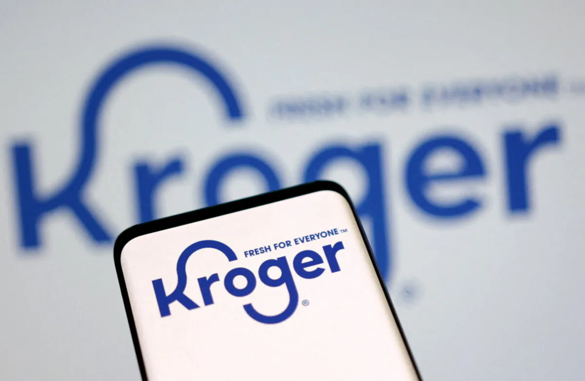 Kroger logo is displayed in this illustration taken September 5, 2022. (Dado Ruvic/REUTERS/Illustration)