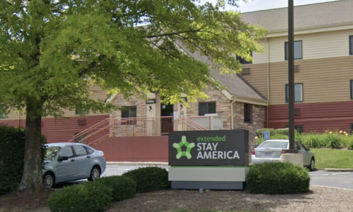 The Extended Stay America hotel in Lexington, Ky., in June 2019. (Google Maps/Screenshot via The Epoch Times)