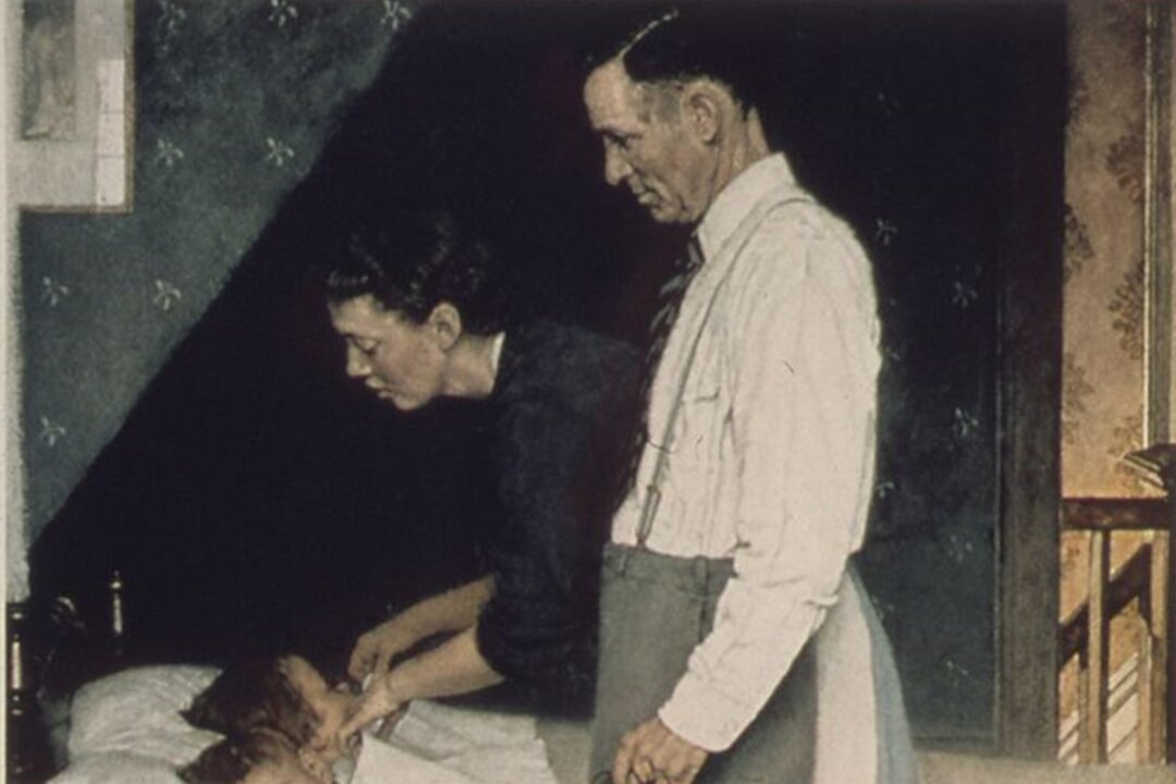A detail from “Freedom From Fear,” 1943, by Norman Rockwell. U.S. National Archives and Records Administration. (Public Domain)