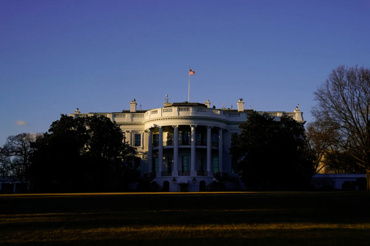 The White House is seen at sunset in Washington on March 6, 2021. (Erin Scott/Reuters)