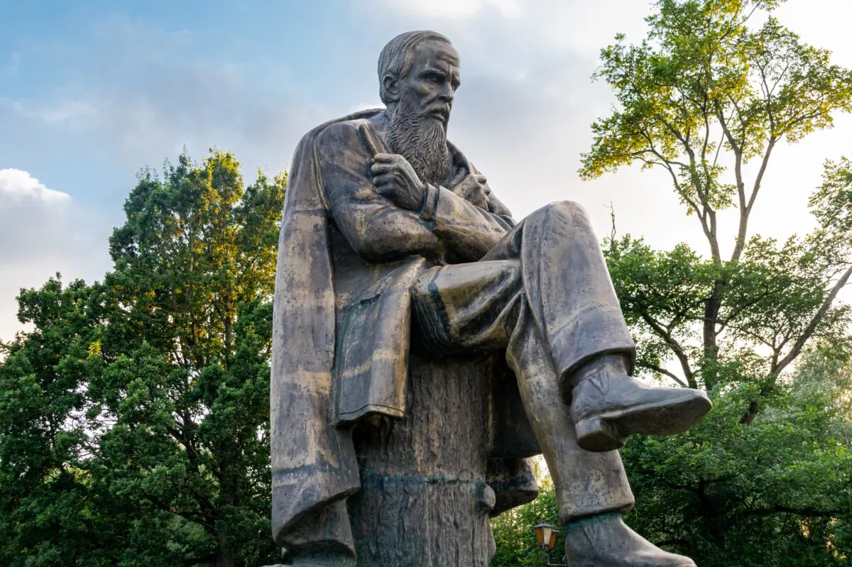 Monument to Dostoevsky in Staraya, Russia, on Aug. 1, 2020. (Pavel Sapozhnikov/Shutterstock)