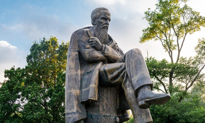 Monument to Dostoevsky in Staraya, Russia, on Aug. 1, 2020. (Pavel Sapozhnikov/Shutterstock)