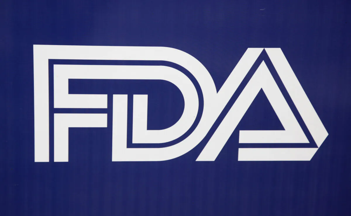 The corporate logo of the Food and Drug Administration (FDA) in Silver Spring, Md., on Nov. 4, 2009. (Jason Reed/Reuters)