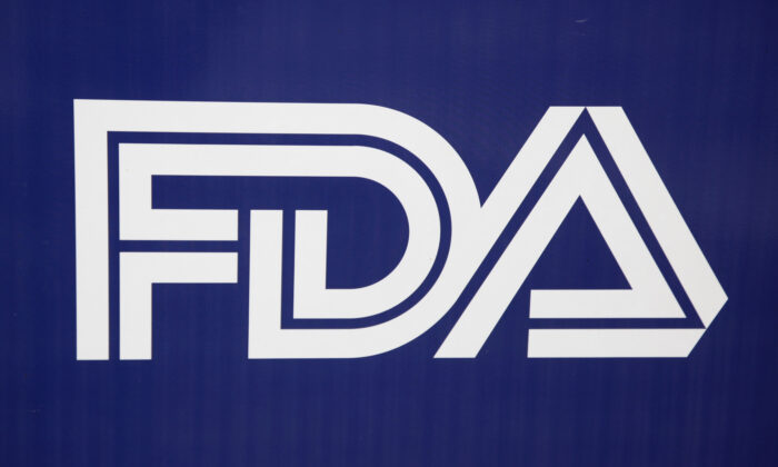 The corporate logo of the Food and Drug Administration (FDA) in Silver Spring, Md., on Nov. 4, 2009. (Jason Reed/Reuters)