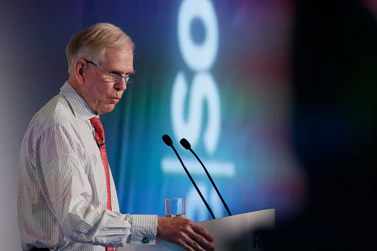Jeremy Grantham, founder of GMO, explores different perspectives on resource volatility, security, and planning at the ReSource 2012 conference in Oxford, England, on July 12, 2012. (Matthew Lloyd/Getty Images for ReSource 2012)