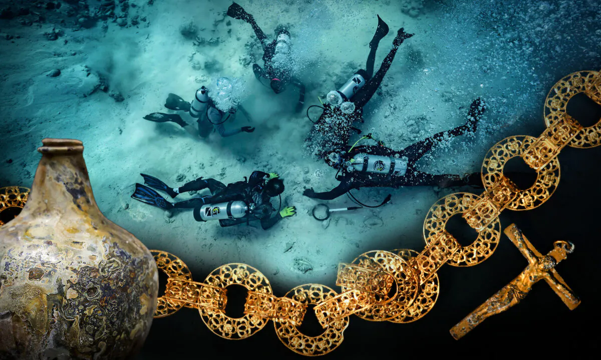 (Courtesy of Chad Bagwell and Brendan Chavez/Allen Exploration via Bahamas Maritime Museum)