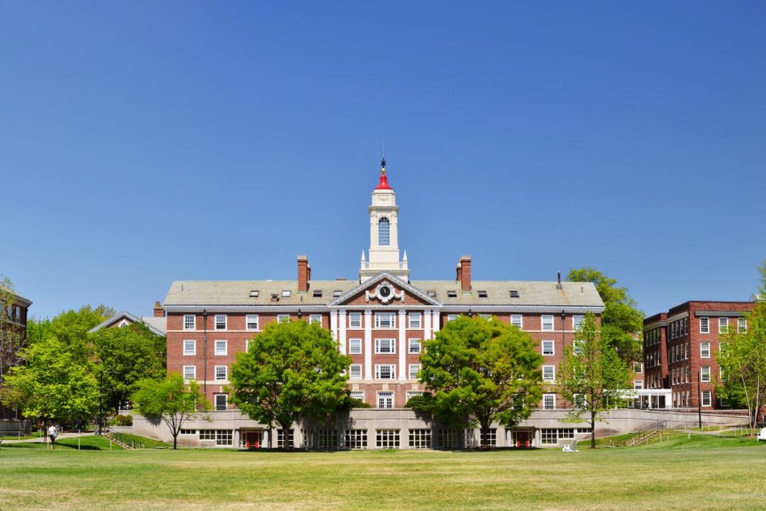 Harvard University, with an endowment of around $41.9 billion, comes under scrutiny in Charlie Kirk's book "The College Scam: How America's Universities Are Bankrupting and Brainwashing Away the Future of America's Youth." (Jorge Salcedo/Shutterstock)