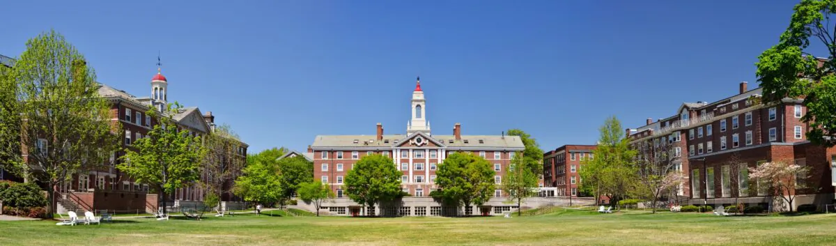 Harvard University, with an endowment of around $41.9 billion, comes under scrutiny in Charlie Kirk's book "The College Scam: How America's Universities Are Bankrupting and Brainwashing Away the Future of America's Youth." (Jorge Salcedo/Shutterstock)