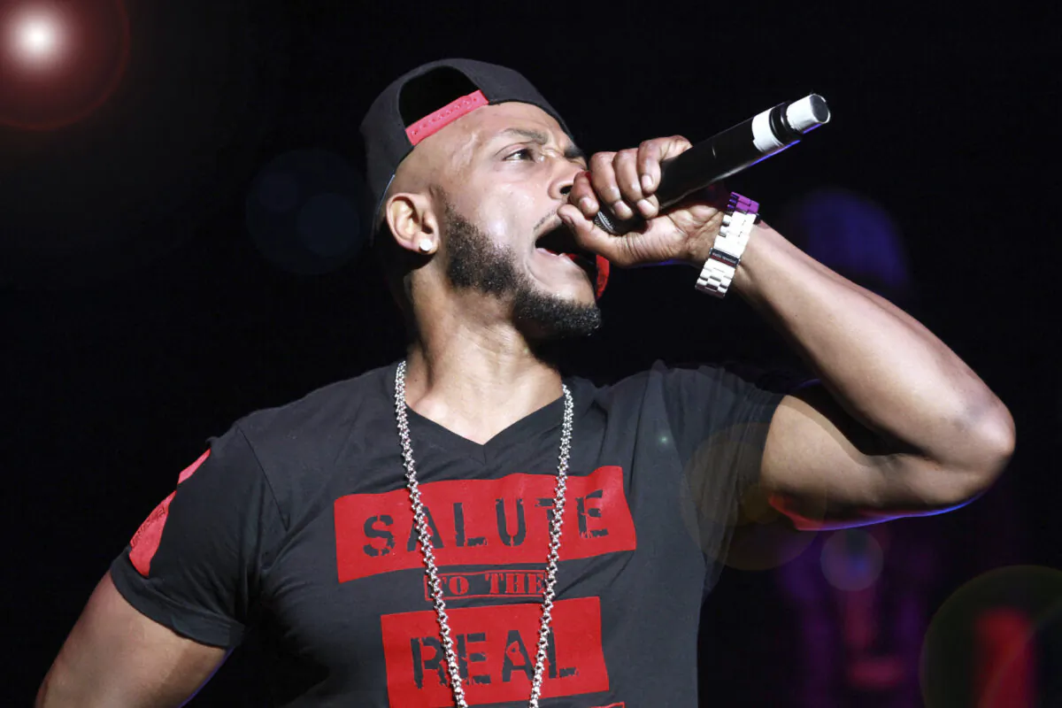 Rapper Mystikal performs during the Legends of Southern Hip Hop Tour at the Fox Theatre in Atlanta on March 19, 2016. (Robb D. Cohen/Invision/AP)