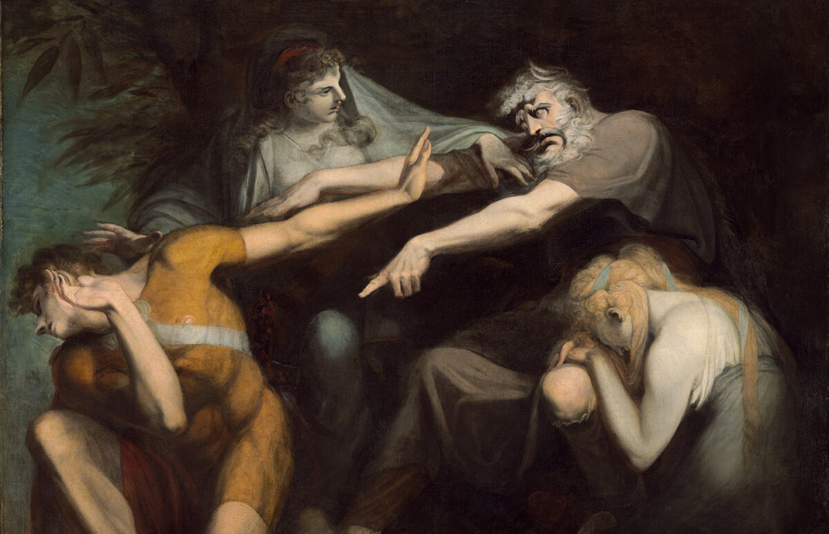 A section from “Oedipus Cursing His Son Polynices,” 1786, by Henri Fuseli. National Gallery of Art. (Public Domain)