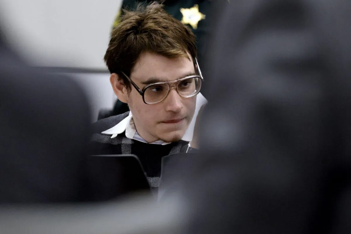 Marjory Stoneman Douglas High School shooter Nikolas Cruz at the defense table just before his defense team announced their intention to rest their case during the penalty phase of Cruz's trial at the Broward County Courthouse in Fort Lauderdale, on Sept. 14, 2022. (Amy Beth Bennett/South Florida Sun Sentinel via AP, Pool)