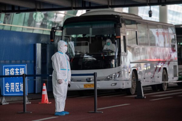 China quarantine bus