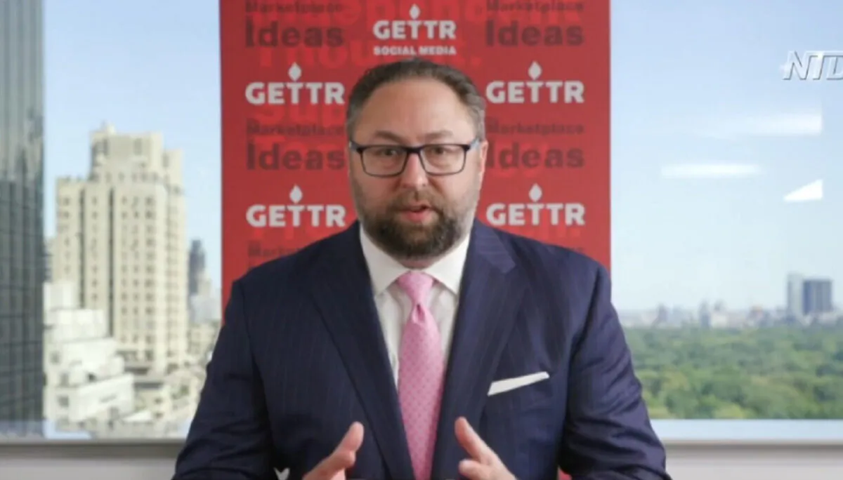 Jason Miller, CEO of Gettr, in an interview with NTD's Steve Lance on "Capitol Report", on Sept. 14, 2022. (Screenshot via NTD video)