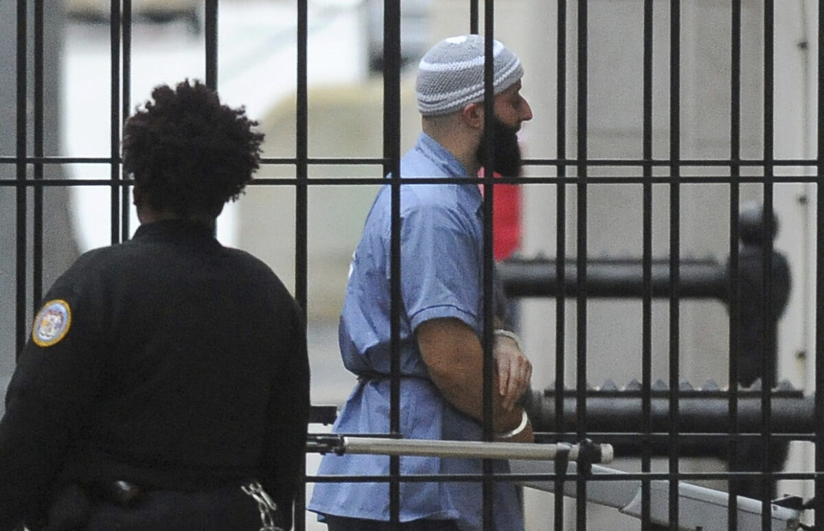 Adnan Syed enters Courthouse