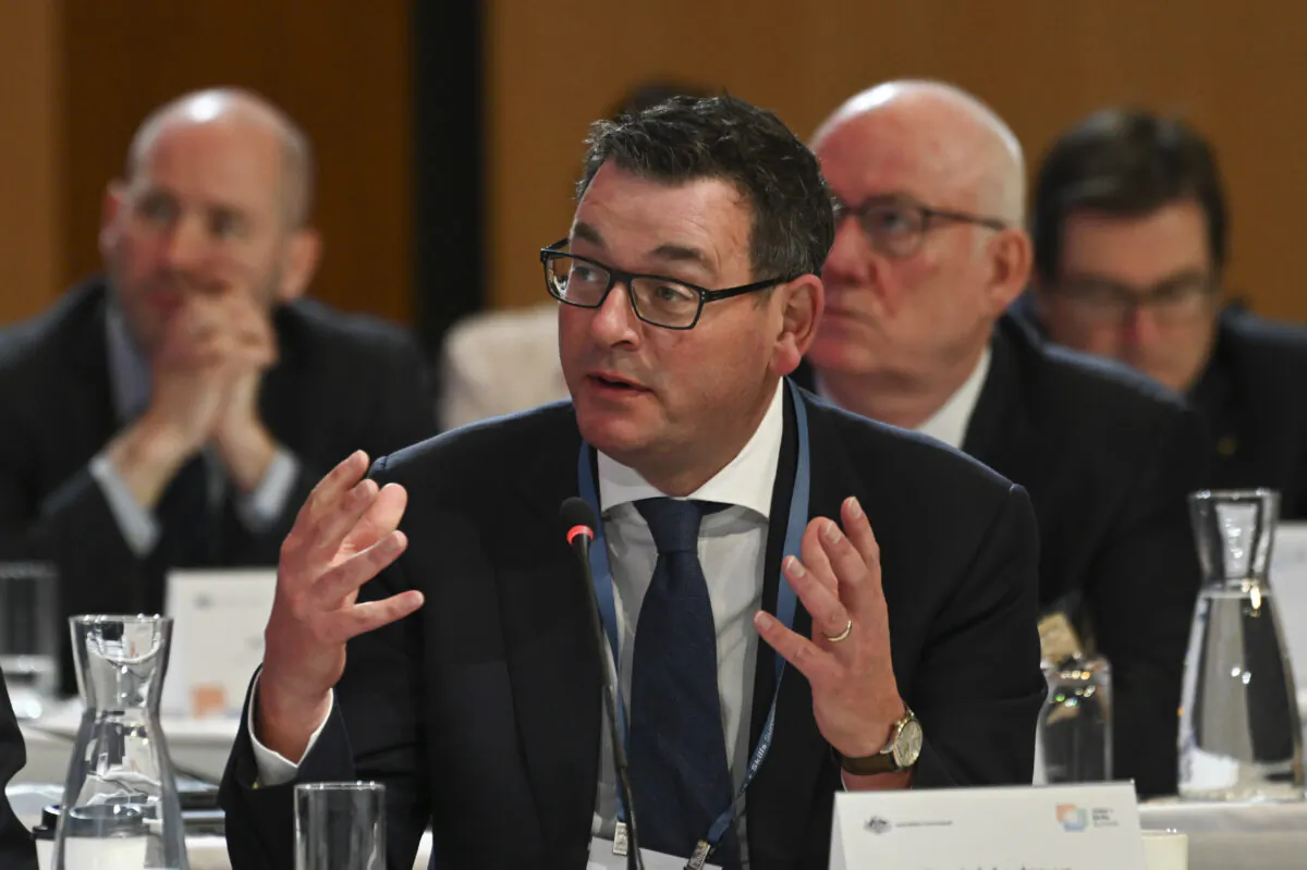 Daniel Andrews, Victorian Premier at Parliament House in Canberra, Australia, on Sept. 1, 2022. (Martin Ollman/Getty Images)