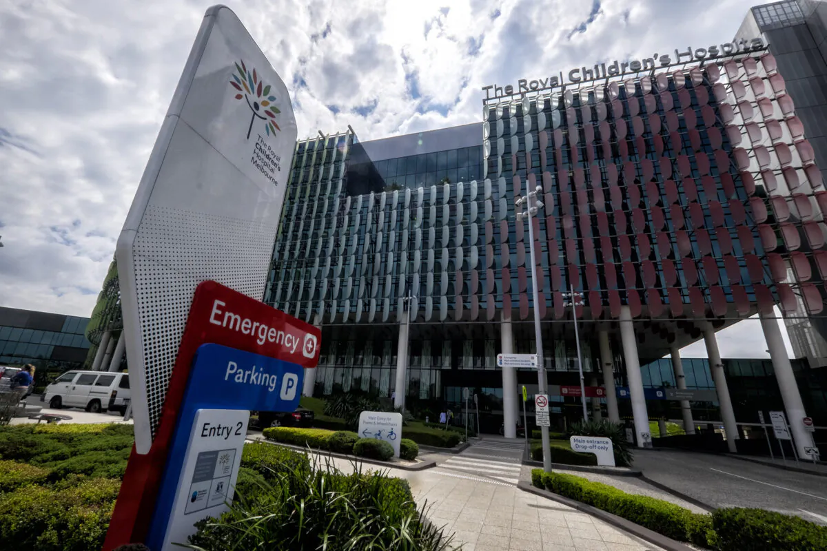 An external view of the Royal Children Hospital in Melbourne, Australia, on Feb. 26, 2015. (Luis Ascui/Getty Images)
