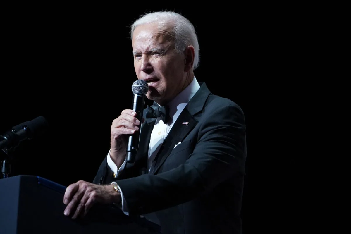 U.S. President Joe Biden attends the 45th Congressional Hispanic Caucus Institute Gala to celebrate the start of Hispanic Heritage Month at Walter E. Washington Convention Center on Sept. 15, 2022. (Mandel Ngan/AFP via Getty Images)