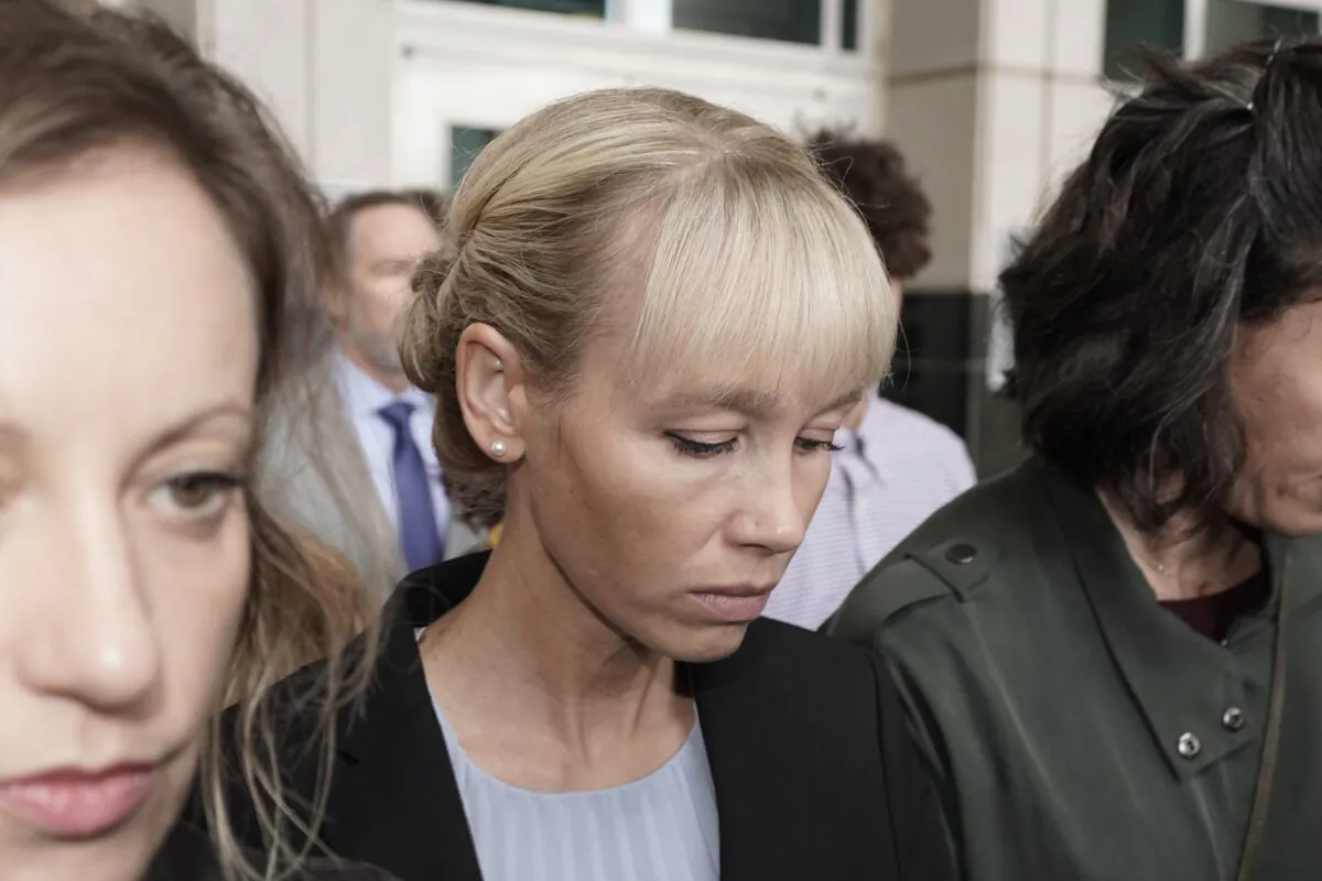 Sherri Papini leaves the federal courthouse after Federal Judge William Shubb sentenced her to 18 months in federal prison, in Sacramento, Calif., on Sept. 19, 2022. (Rich Pedroncelli/AP Photo)