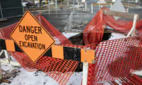 4 Vehicles Fall Into Sinkhole in Parking Lot of Edmonton Dealership