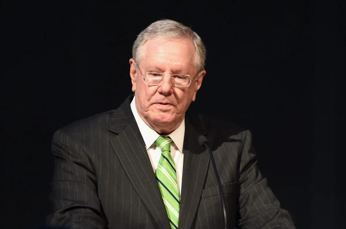 Steve Forbes, chairman and editor-in-chief of Forbes Media, speaking at an event in New York City, on June 3, 2015. (Dimitrios Kambouris/Getty Images)