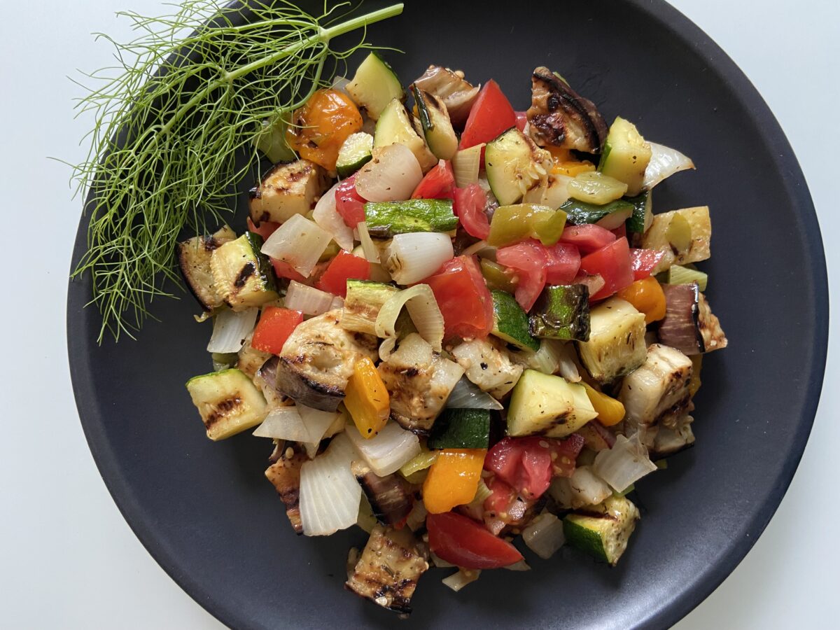 A medley of mixed grilled vegetables is one of my go-to fall standards. (JeanMarie Brownson/TNS)