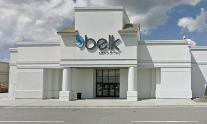 The Belk store at Columbiana Centre in Columbia, S.C., in September 2018. (Google Maps/Screenshot via NTD)