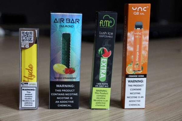 Flavored disposable e-cigarettes