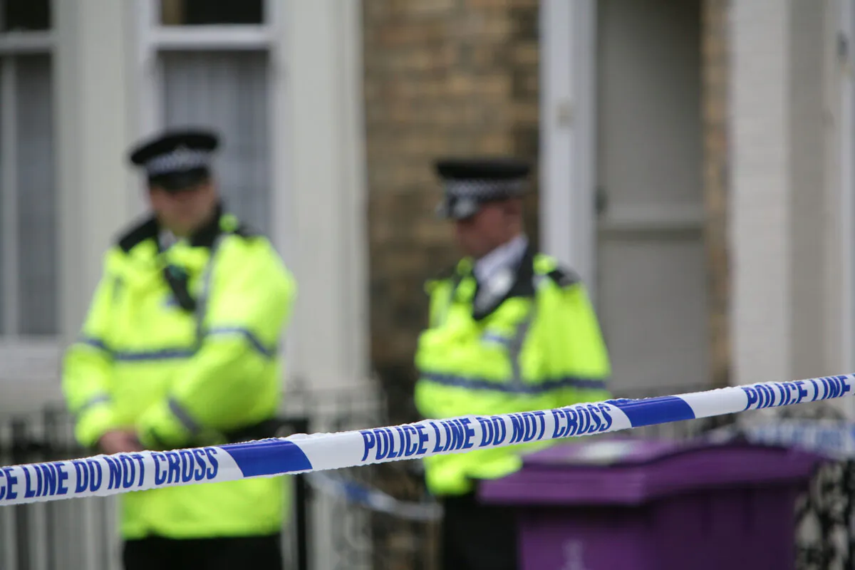 Police officers in the United Kingdom in a file photo. (Christopher Furlong/Getty Images)