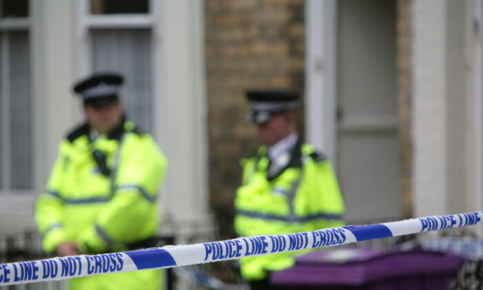 Police officers in the United Kingdom in a file photo. (Christopher Furlong/Getty Images)