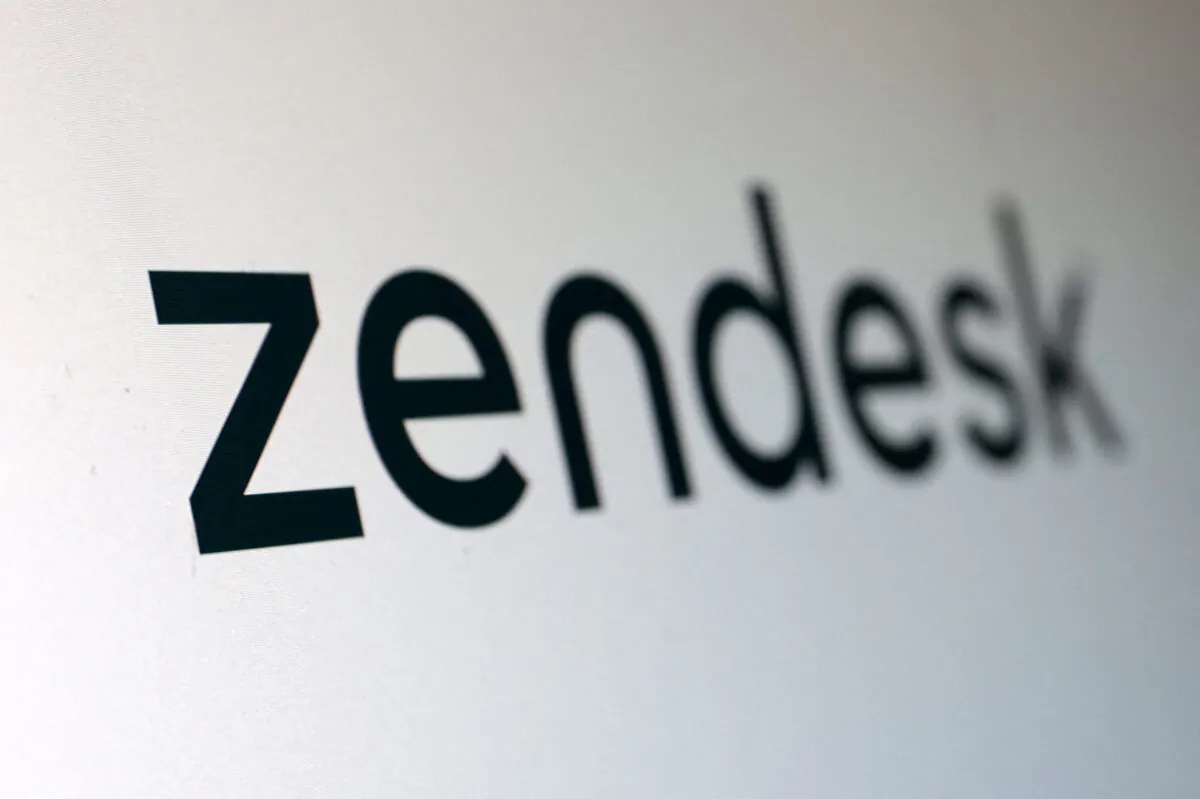 Zendesk logo in a photo illustration taken on June 27, 2022. (Dado Ruvic/Illustration/Reuters)