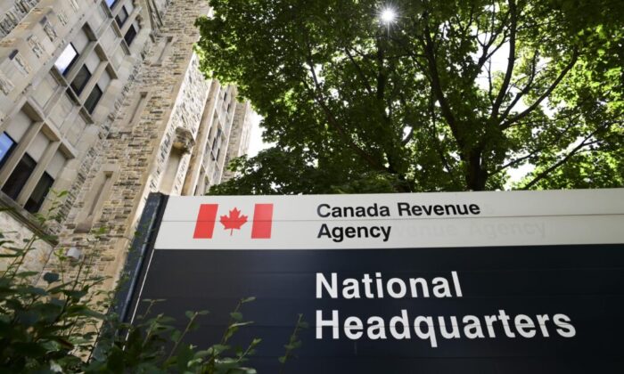 The Canada Revenue Agency (CRA) headquarters Connaught Building is pictured in Ottawa on Aug. 17, 2020. (Sean Kilpatrick/The Canadian Press)