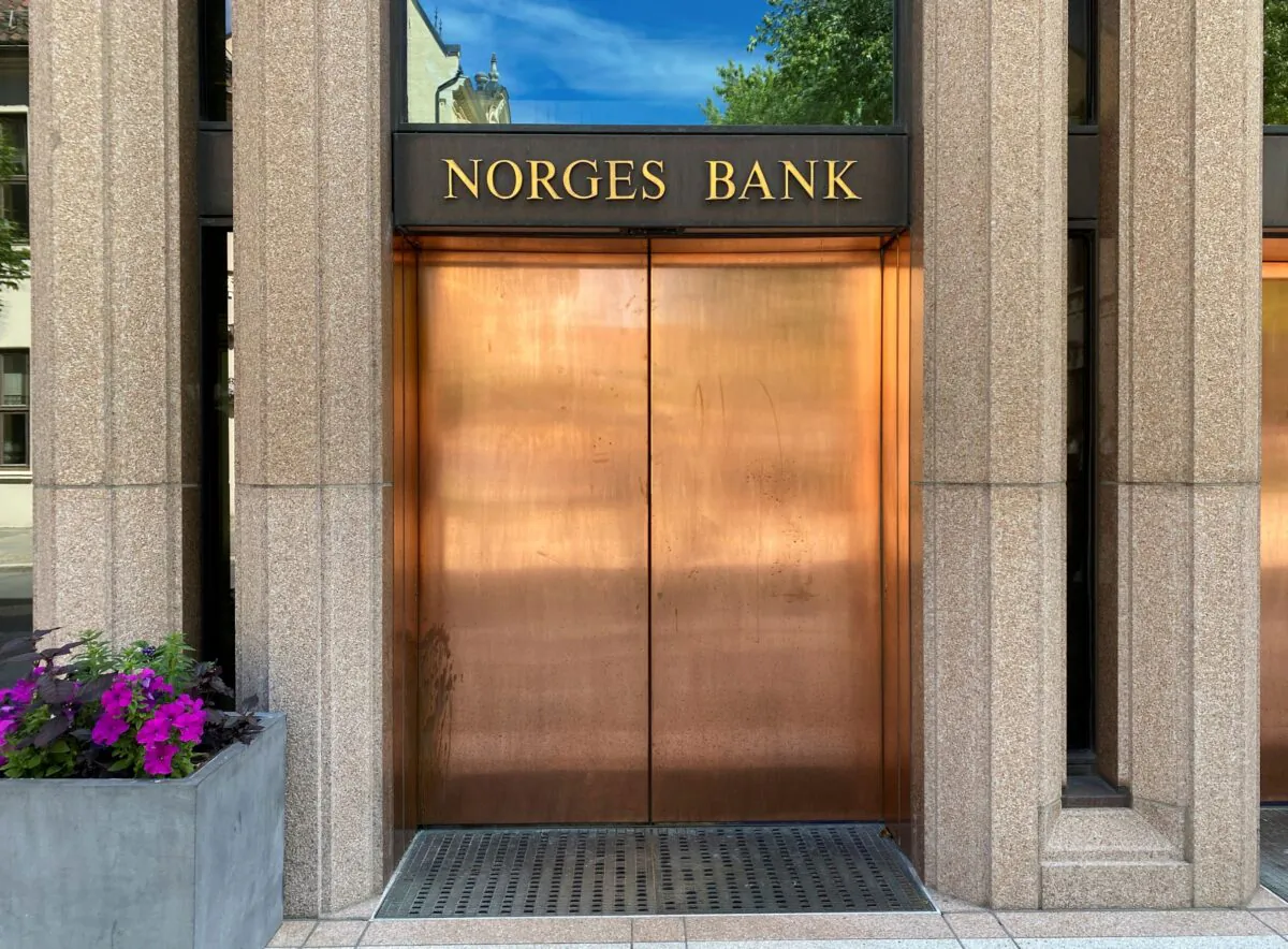 The building of Norway’s central bank (Norges Bank) in Oslo, Norway, on June 23, 2022. (Victoria Klesty/Reuters)