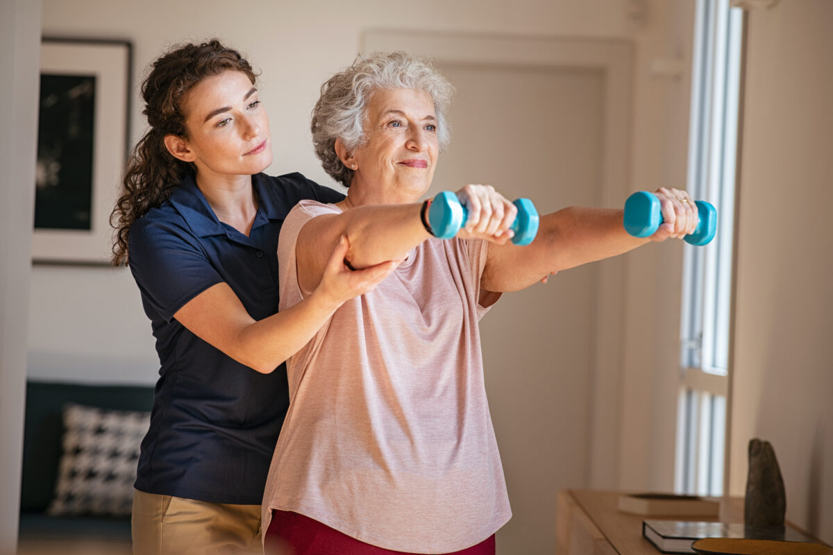 Getting regular exercise is an excellent way to help to prevent falls, by improving your strength and balance.(Rido/Shutterstock)