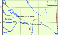 3.4 Magnitude Earthquake Rumbles Southwest of Prince George, BC