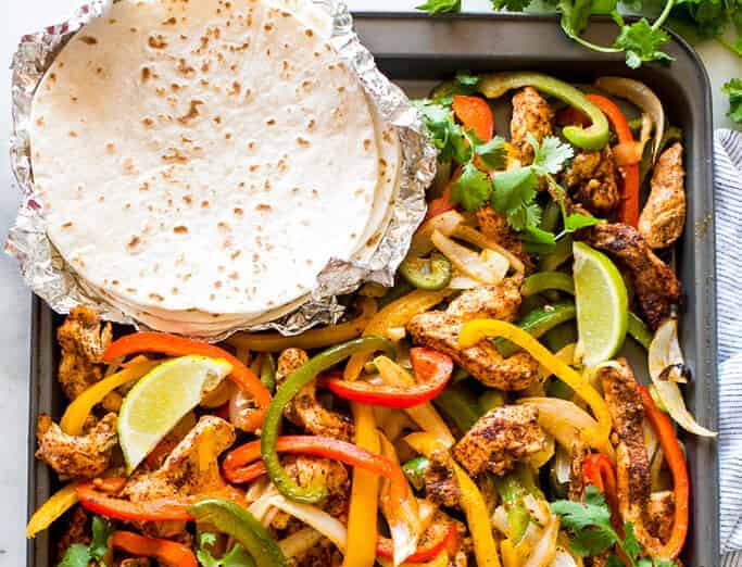 Sheet Pan Chicken Fajitas