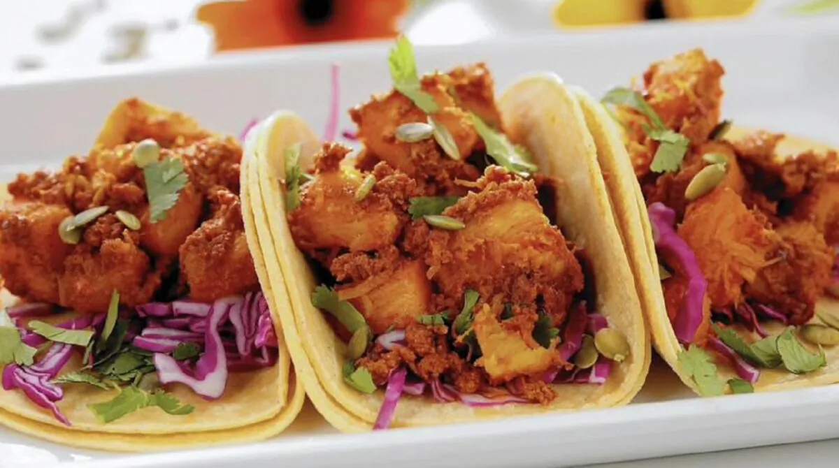 Pumpkin Tacos With Chorizo and Chipotle. (Michael Tercha/Chicago Tribune)