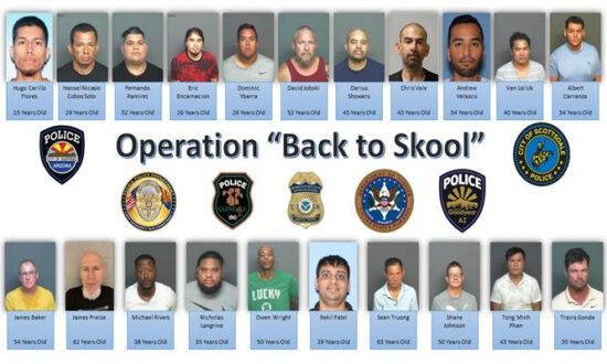 21 Arrested in Child Sex Trafficking Operation in Arizona
